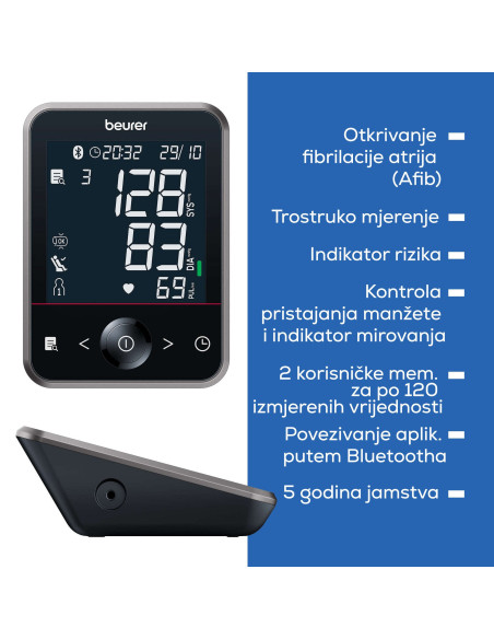 BEURER BM 64 - Digitalni tlakomjer za nadlakticu