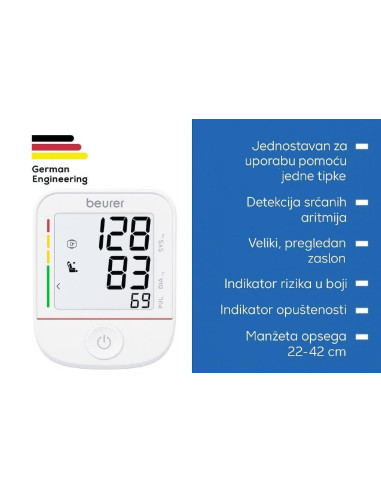BEURER BM 38 - Digitalni tlakomjer za nadlakticu